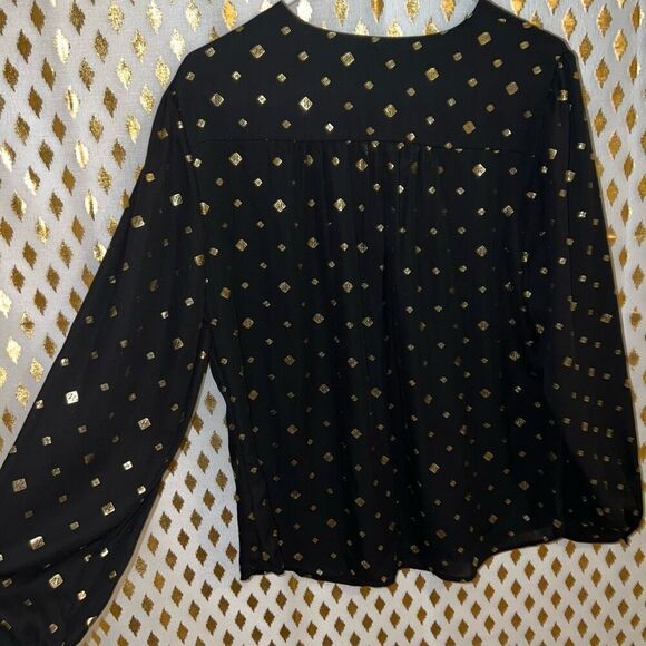 Faded glory flows blouse tunic top size L - Picture 3 of 4